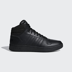 Adidas Hoops 2.0 Mid Férfi Akciós Cipők - Fekete [D66672]